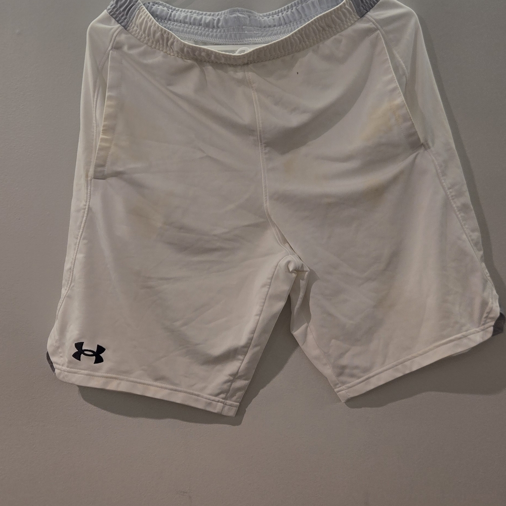 Under Armour White Athletic Performance Shorts